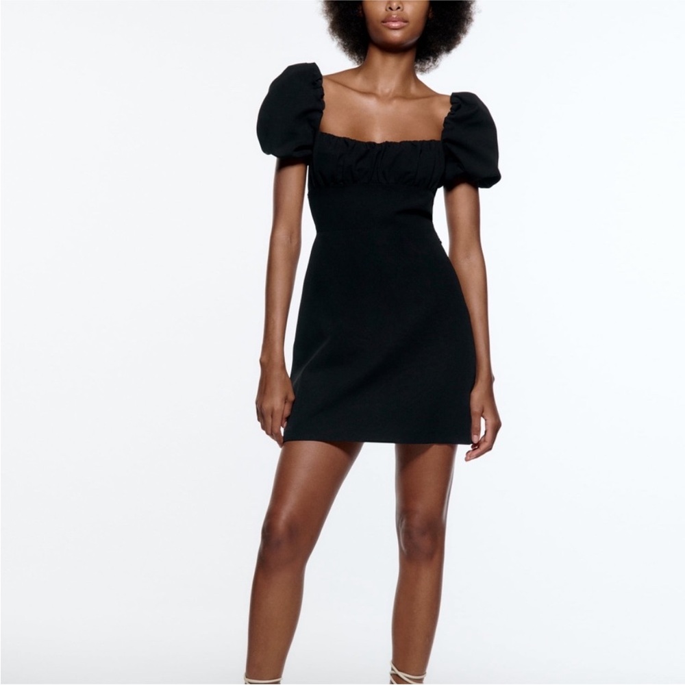 Elegant Black Backless Dress. Size S Rarely worn - Picture 3 of 11